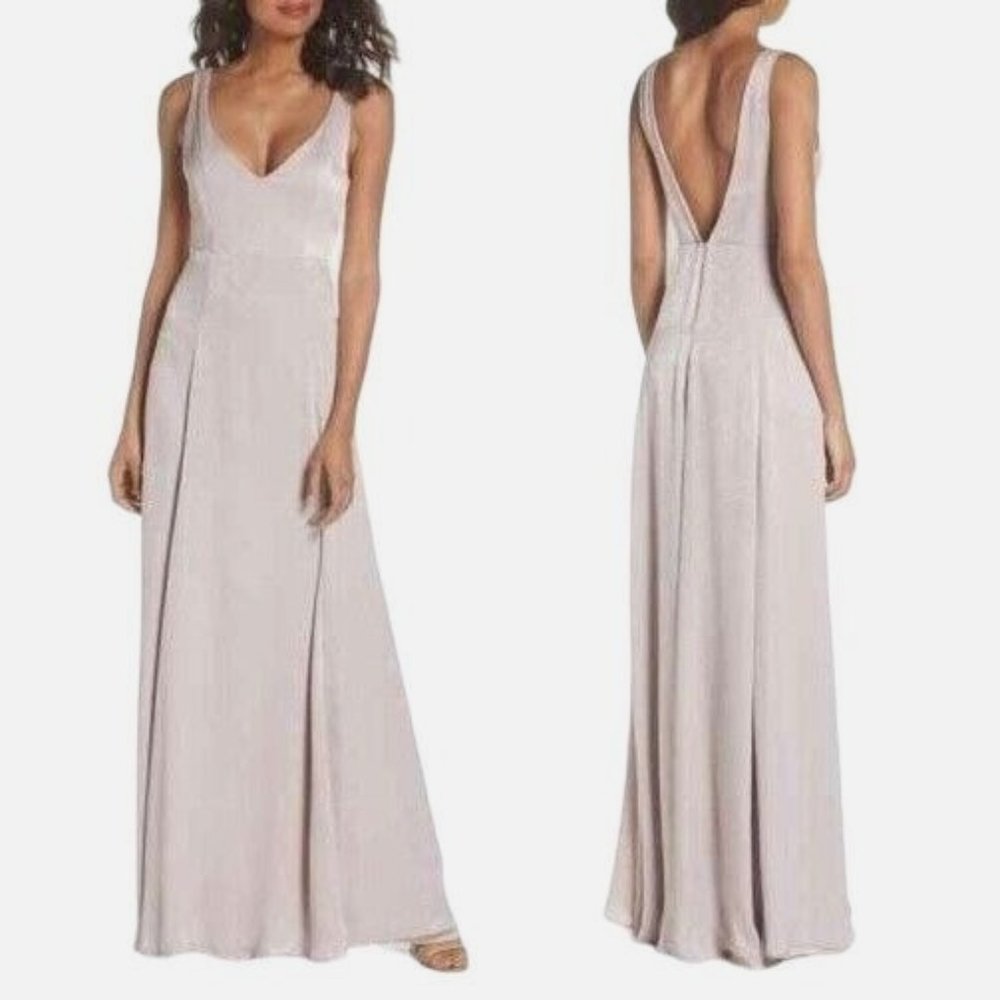 Show Me Your MuMu Jenn Maxi Dress Size Medium Womens Show Me The Ring Sheen